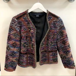 French Connection Embellished Crop Jacket